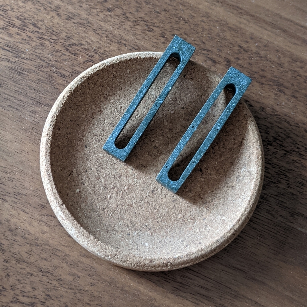 Dconstruct concrete earrings